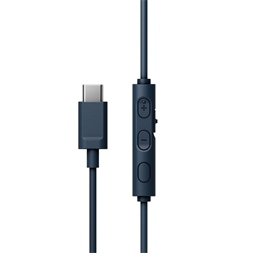 JVC HA-S33UC-A USB-C vezetékes kék mikrofonos fejhallgató