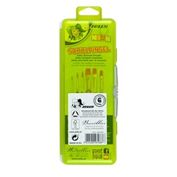 Jolly Neon 6 darabos ergonómikus fogós ecsetkészlet