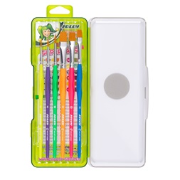 Jolly Neon 6 darabos ergonómikus fogós ecsetkészlet