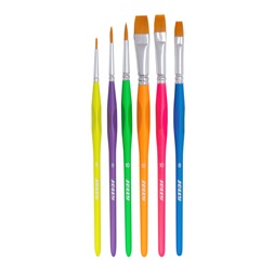 Jolly Neon 6 darabos ergonómikus fogós ecsetkészlet