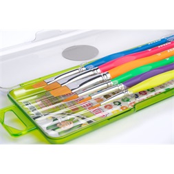 Jolly Neon 6 darabos ergonómikus fogós ecsetkészlet