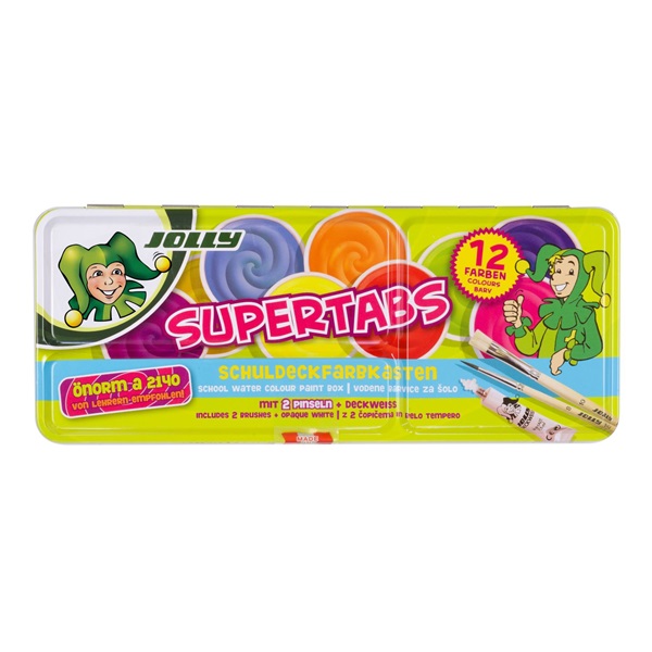 Jolly Supertabs 12 darabos vízfesték készlet