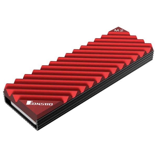 Jonsbo M.2-3 NVMe piros SSD hűtőborda