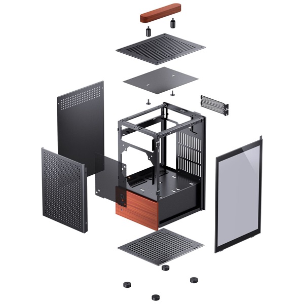 Jonsbo T6 mini-ITX fekete ház