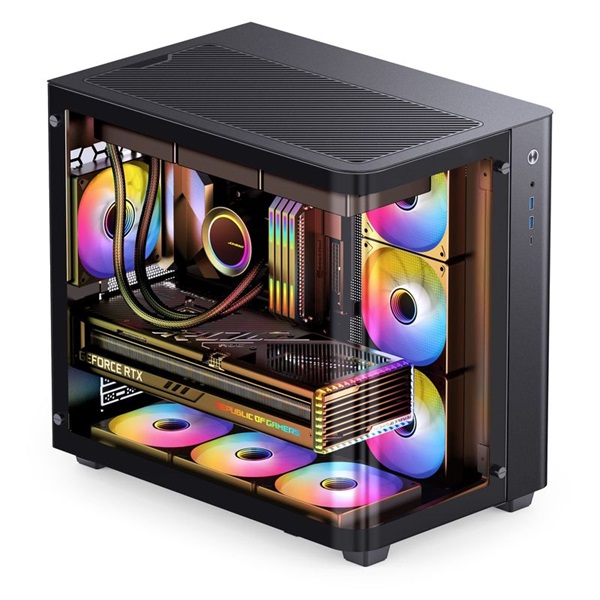 Jonsbo TK-3 ATX edzett üveg fekete ház