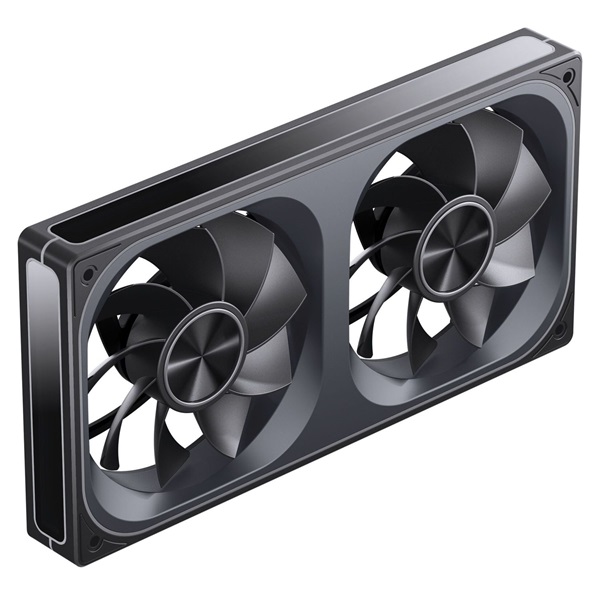 Jonsbo ZA-240 Infinity Mirror 240m PWM ARGB (fordított légáram) fekete ventilátor