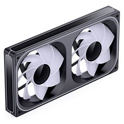 Jonsbo ZB-240 Infinity Mirror 240mm PWM ARGB (fordított légáram) fekete ventilátor