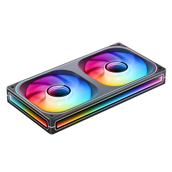 Jonsbo ZB-240 Infinity Mirror 240mm PWM ARGB (fordított légáram) fekete ventilátor