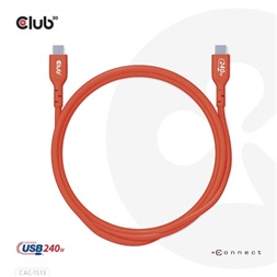 Club3D CAC-1513 3m USB2 Type-C 480Mb PD 240W adat- és töltőkábel
