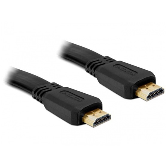 Delock 82671 3m A-apa/apa High Speed HDMI lapos kábel Ethernettel