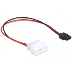 Delock 82913 0,25m IDE tápmolex/SATA táp 6pin kábel