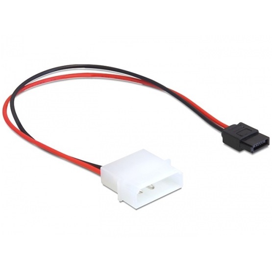 Delock 82913 0,25m IDE tápmolex/SATA táp 6pin kábel
