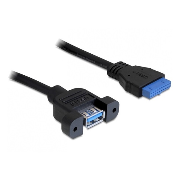 Delock 83118 0,5m USB 3.0 pin header anya > 1 x USB 3.0-A anya kábel
