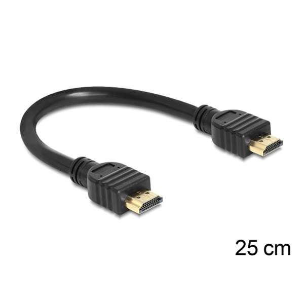 Delock 83352 0,2m apa / apa High Speed HDMI A kábel Ethernettel