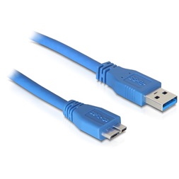 Delock 83502 5m USB3.0 A apa - USB3.0 microB apa kábel