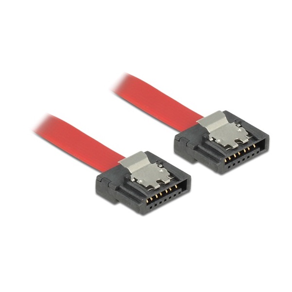 Delock 83836 0,7m 6Gb/s flexi piros SATA kábel