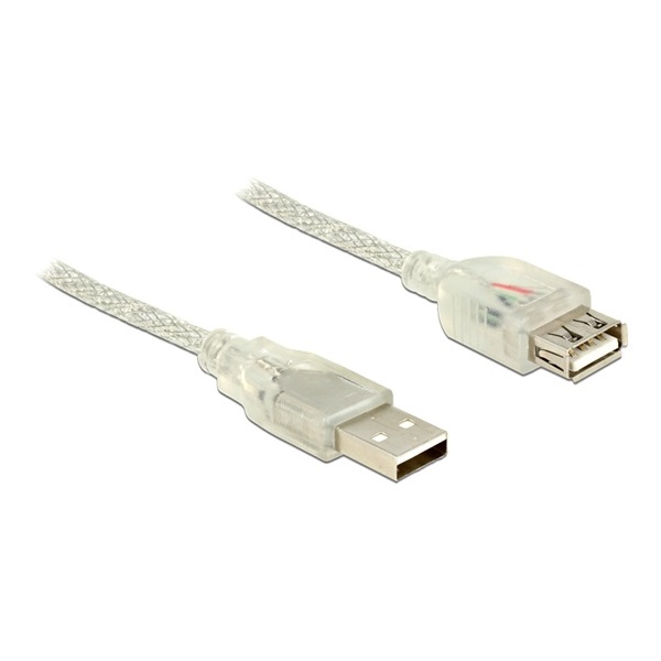 Delock 83881 1m A típusú csatl. dugó > USB2.0 A típusú csatl. hüvely USB2.0 bővítőkábel