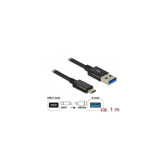 Delock 83983 10 Gbp/s (USB 3.1 GEN 2) USB C dugó> USB A dugó SuperSpeed USB kábel