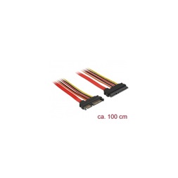 Delock 84921 1m SATA 6 Gb/s 22 tűs csatlakozó >SATA 22 tűs aljzat bővítőkábel