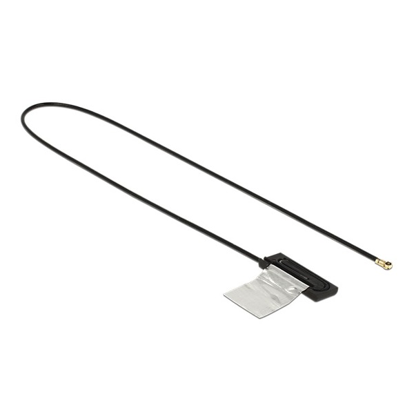 KAB Delock 86286 WLAN Antenna MHF IV /HSC MXHP32 Compatible Plug 802.11 ac/a/h/b/g/n CCD 1 dBi 250 mm internal