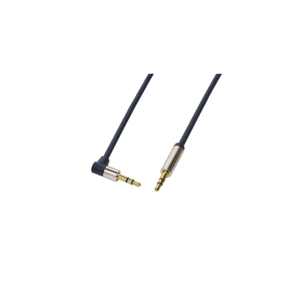 LogiLink CA11150 1,5m 90° elforgatott apa/apa 3,5mm sztereo audio kábel