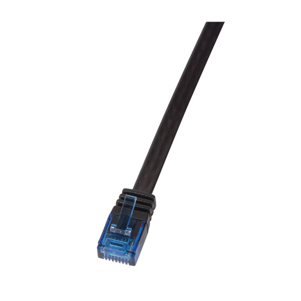 LogiLink CF2033U 1m fekete Cat6 U/UTP lapos patch kábel