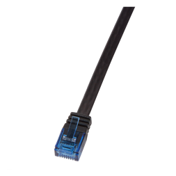 LogiLink CF2033U 1m fekete Cat6 U/UTP lapos patch kábel