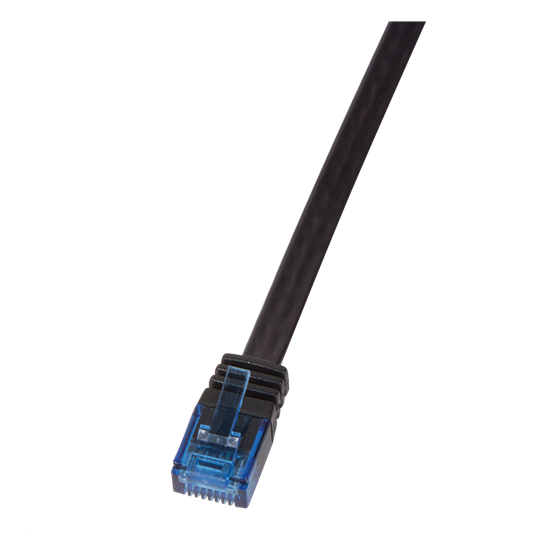 LogiLink CF2033U 1m fekete Cat6 U/UTP lapos patch kábel