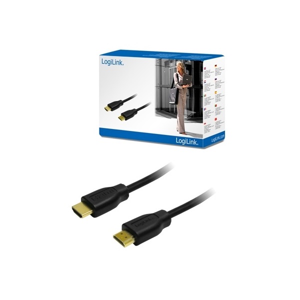 LogiLink CH0036 1,5m fekete 2x HDMI apa 1.4 kábel