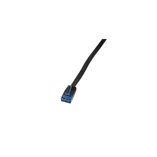 LogiLink CP0133B 0,5m fekete Cat5e U/UTP/telefon lapos patch kábel