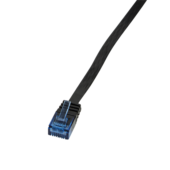 LogiLink CP0138B 7,5m fekete Cat5e lapos patch kábel