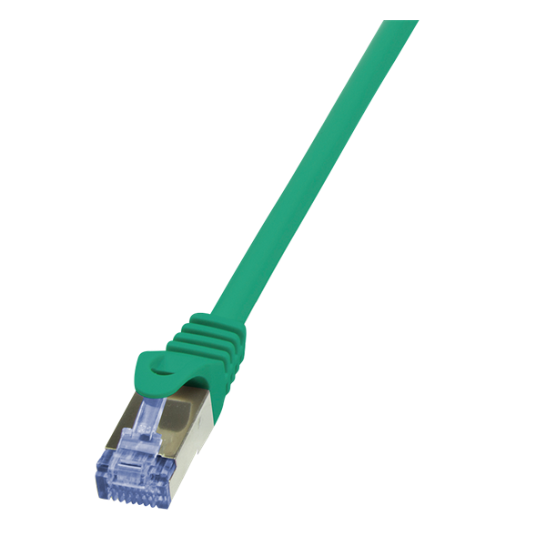 LogiLink CQ3025S 0,5m zöld Cat6A S/FTP lapos patch kábel