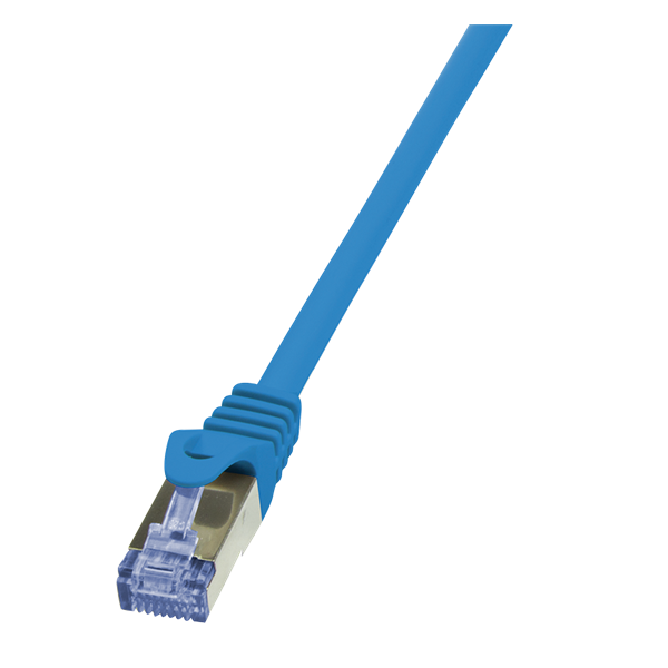 LogiLink CQ3036S 1m kék Cat6A S/FTP lapos patch kábel