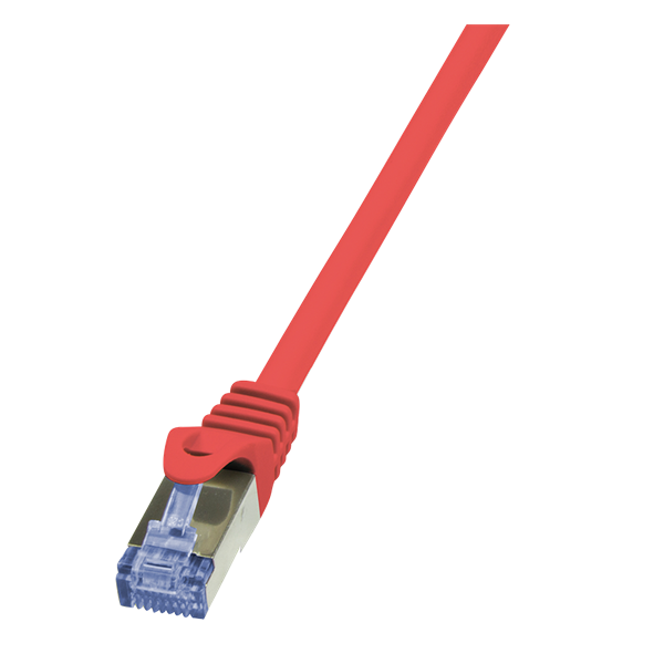 LogiLink CQ3064S 3m piros Cat6A S/FTP lapos patch kábel
