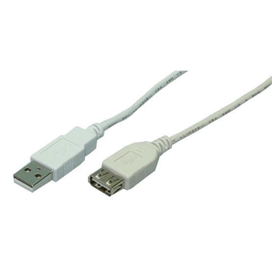 LogiLink CU0010 2m szürke USB2.0 apa/anya kábel