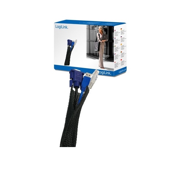 Logilink KAB0006 Flexibilis kábel burkolat - Fekete