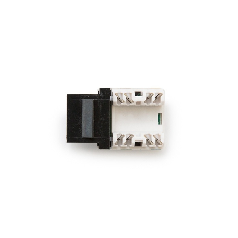 KE-Line CAT5E Giga Keystone Jack RJ45/u aljzat, fekete