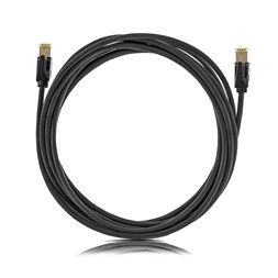KE-Line Cat6A 10Gigabit STP LSOH Patch Kábel 0,25m fekete