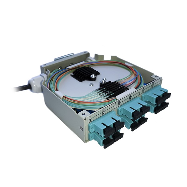KE-Line HN-DIN6 kalapsínre rögzíthető 6xSC duplex, 6xLC quad toldó számára üres optikai rendező