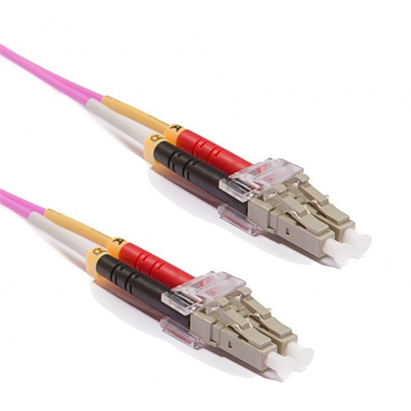 KE-Line Duplex multimódusú optikai patch kábel 50/125µm (OM4), 2xLC-2xLC, 2m