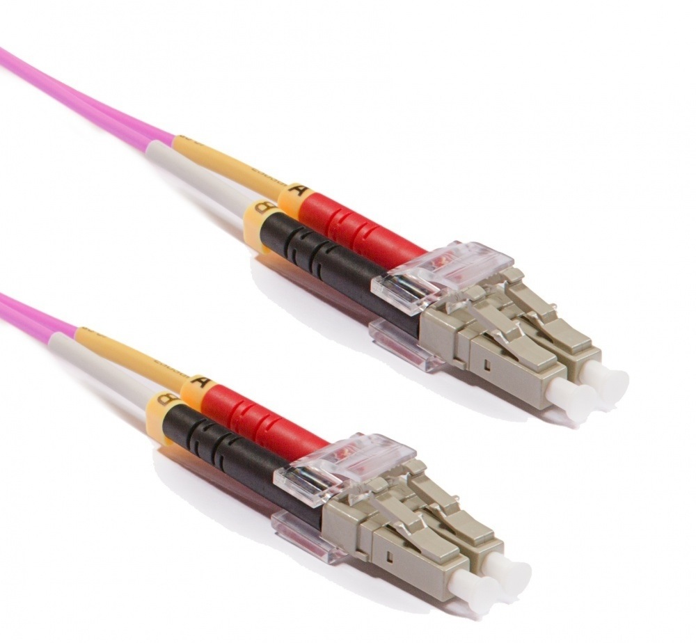 KE-Line Duplex multimódusú optikai patch kábel 50/125µm (OM4), 2xLC-2xLC, 2m