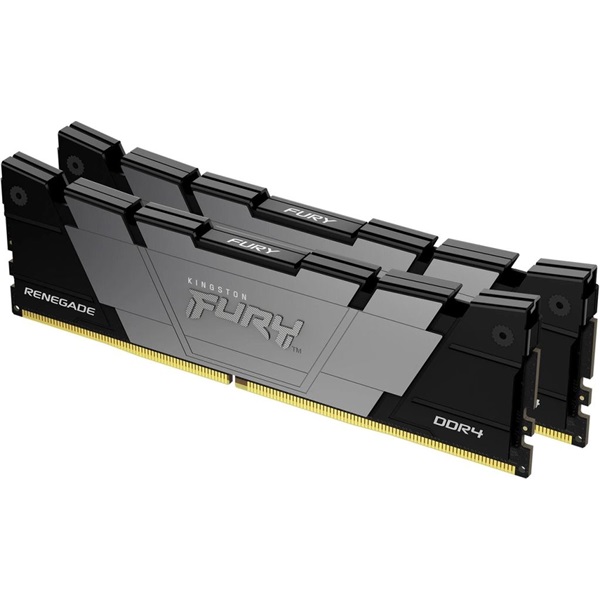 KINGSTON FURY Memória DDR4 16GB 3200MHz CL16 DIMM (Kit of 2) Renegade Black
