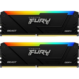 KINGSTON FURY Memória DDR4 32GB 3200MHz CL16 DIMM (Kit of 2) 1Gx8 Beast RGB