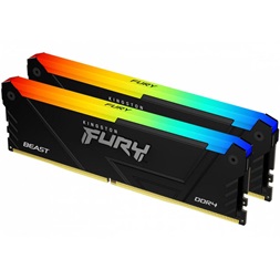 KINGSTON FURY Memória DDR4 32GB 3200MHz CL16 DIMM (Kit of 2) 1Gx8 Beast RGB