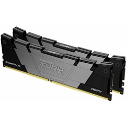 KINGSTON FURY Memória DDR4 32GB 3200MHz CL16 DIMM (Kit of 2) 1Gx8 Renegade Black