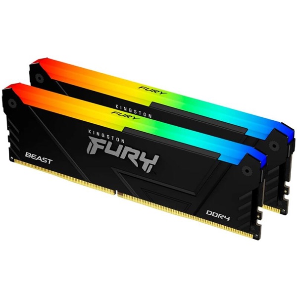 KINGSTON FURY Memória DDR4 32GB 3200MHz CL16 DIMM (Kit of 2) Beast RGB