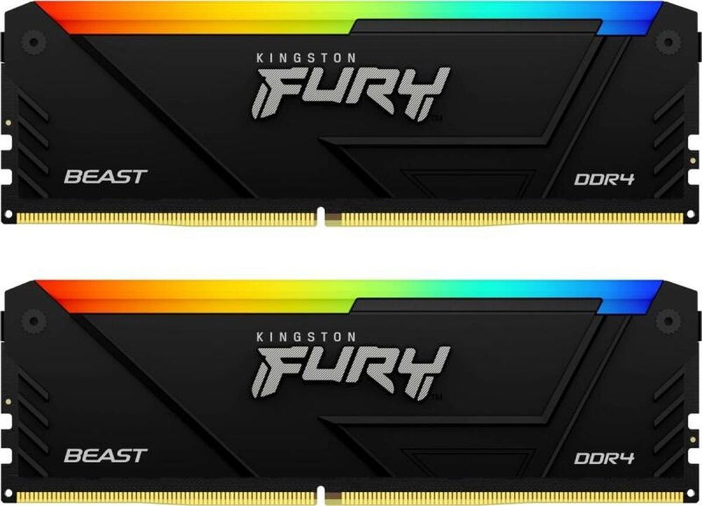 KINGSTON FURY Memória DDR4 32GB 3200MHz CL16 DIMM (Kit of 2) Beast RGB