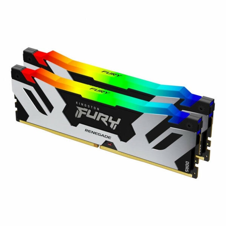 KINGSTON FURY Memória DDR5 96GB 6000MHz CL32 DIMM (Kit of 2) Renegade RGB XMP