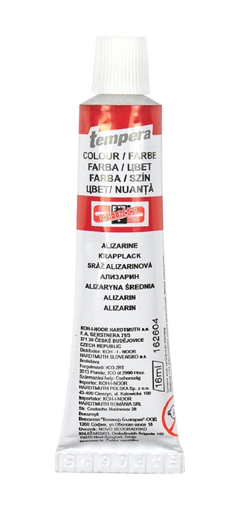 KOH-I-NOOR 162604 16ml piros tempera