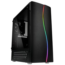 KOLINK Ház Inspire K5 RGB ATX, Tápegység Nélkül, Edzett üveg, fekete